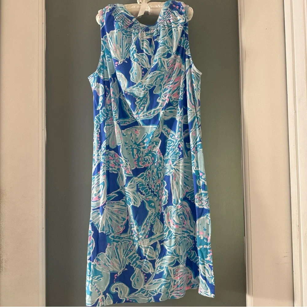 Lilly Pulitzer Mini Essie girls Dress- Blue Haven Pop Up Into The Deep
